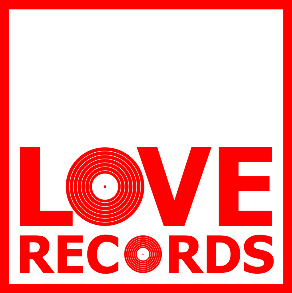 Mug - Love Records Square Logo Red