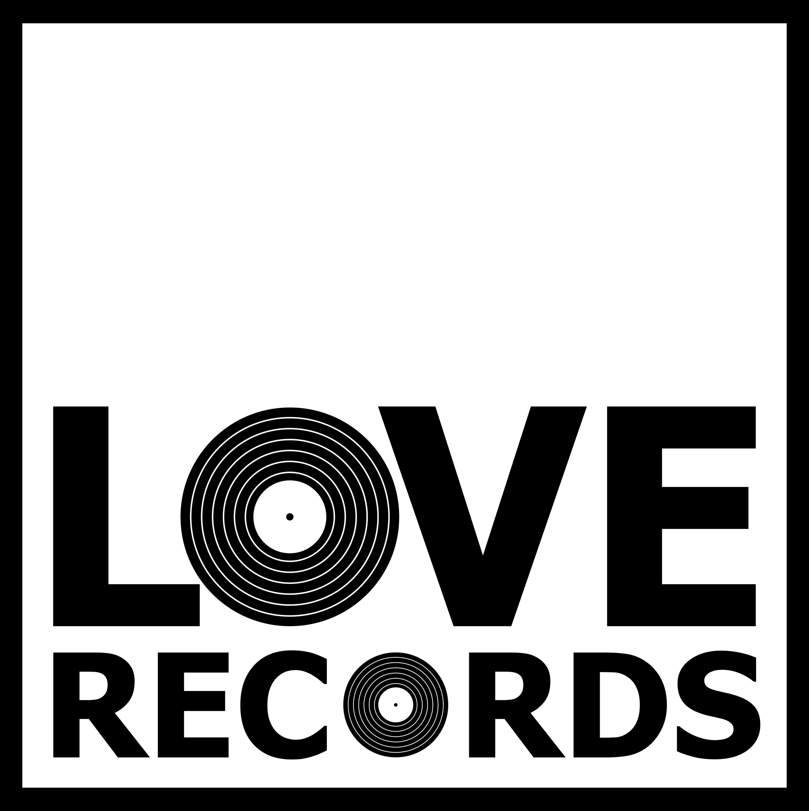 Mug - Love Records Square Logo in Black