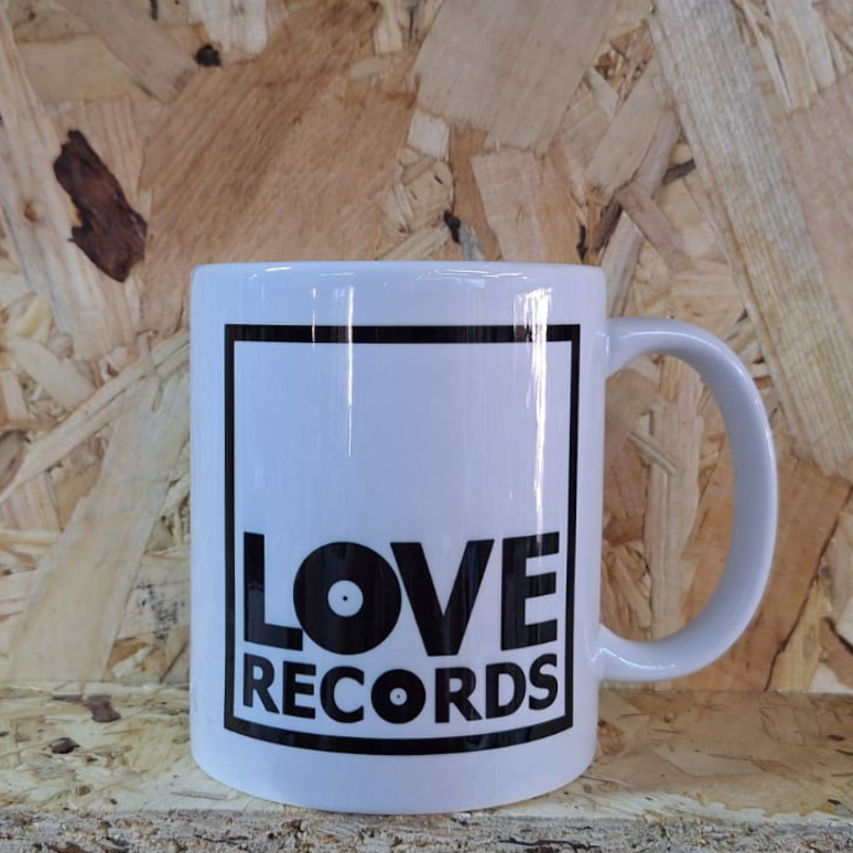Mug - Love Records Square Logo in Black